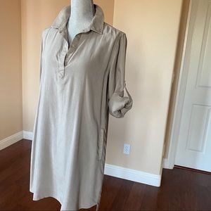 cloth & stone tunic sage shirtdress